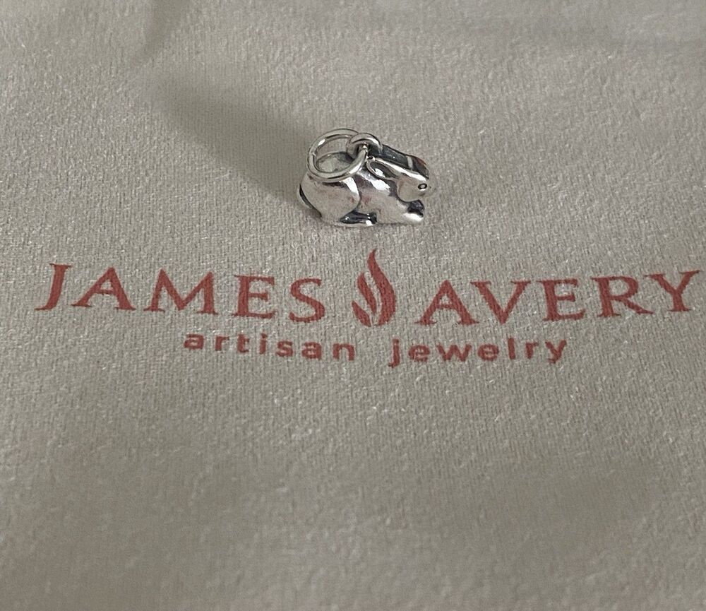 NWT James Avery Retired 3D Cottontail Rabbit Charm